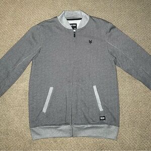Zoo York Men's Gray Zip-Up Sweater